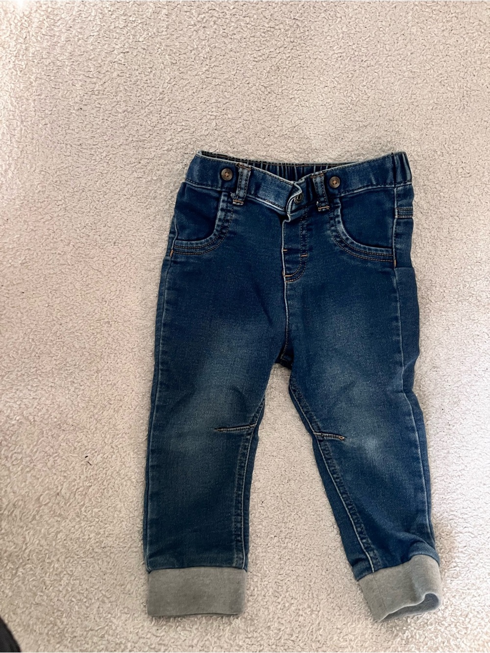 Cat & Jack Dark Blue Kids Denim Jogger Pants